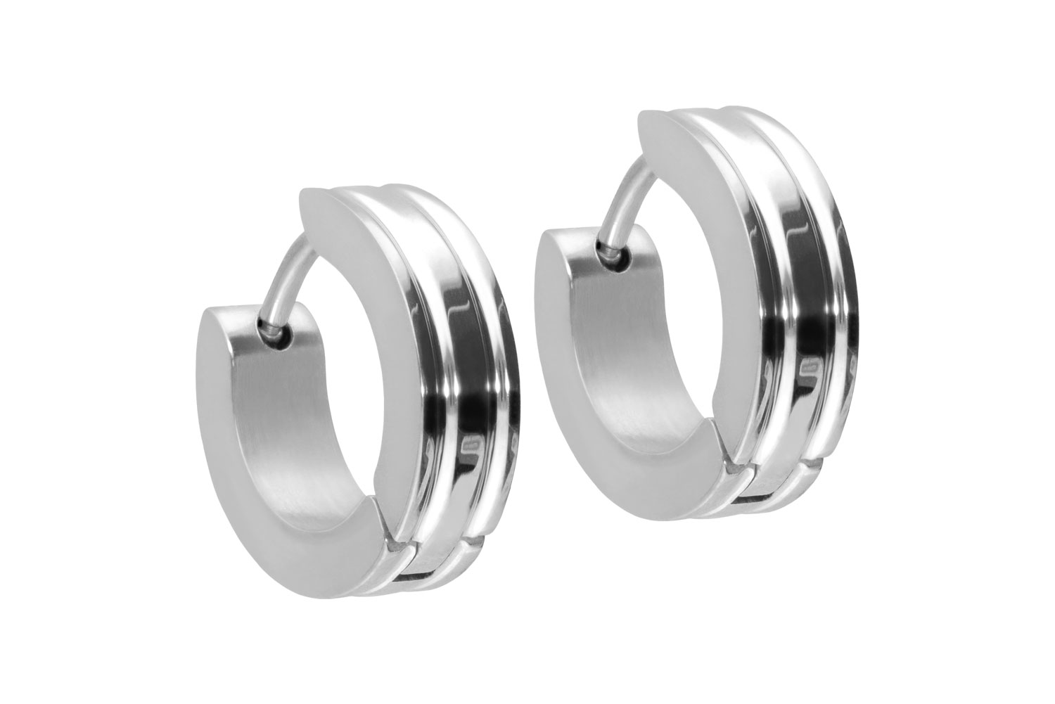 Chirurgenstahl Ohrclicker Creolen LINIEN von Piercingline